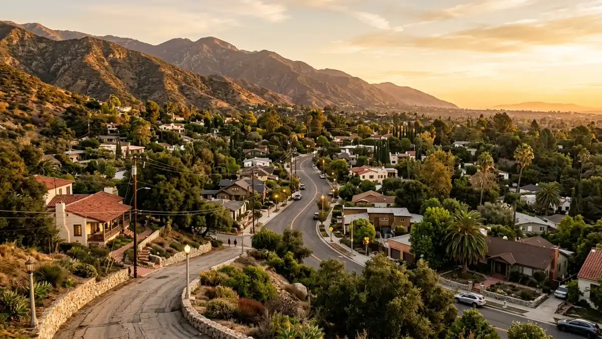 Public restroom locations mapped in Altadena, California — 9 facilities across zip codes 91001