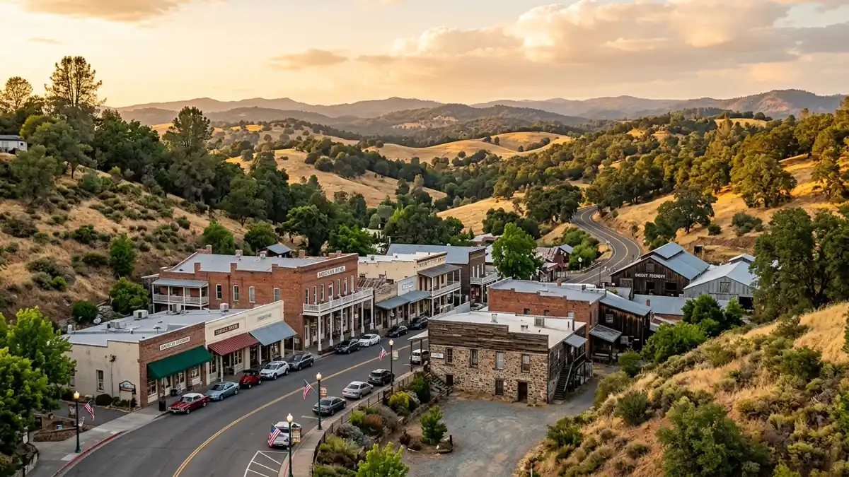 Public restroom locations mapped in Amador County, California — 7 facilities across zip codes 95646