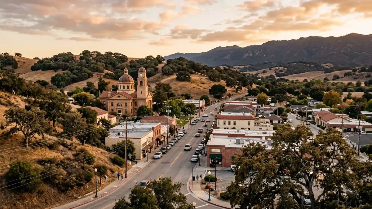 Public restroom locations mapped in Atascadero, California — 164 facilities across zip codes 93422, 93423