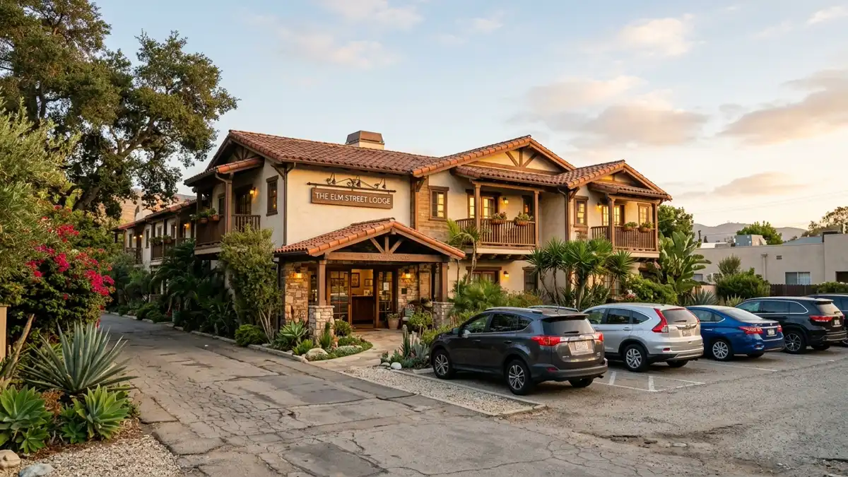 Hotels and accommodation options near mapped restrooms in Baldwin Park, California