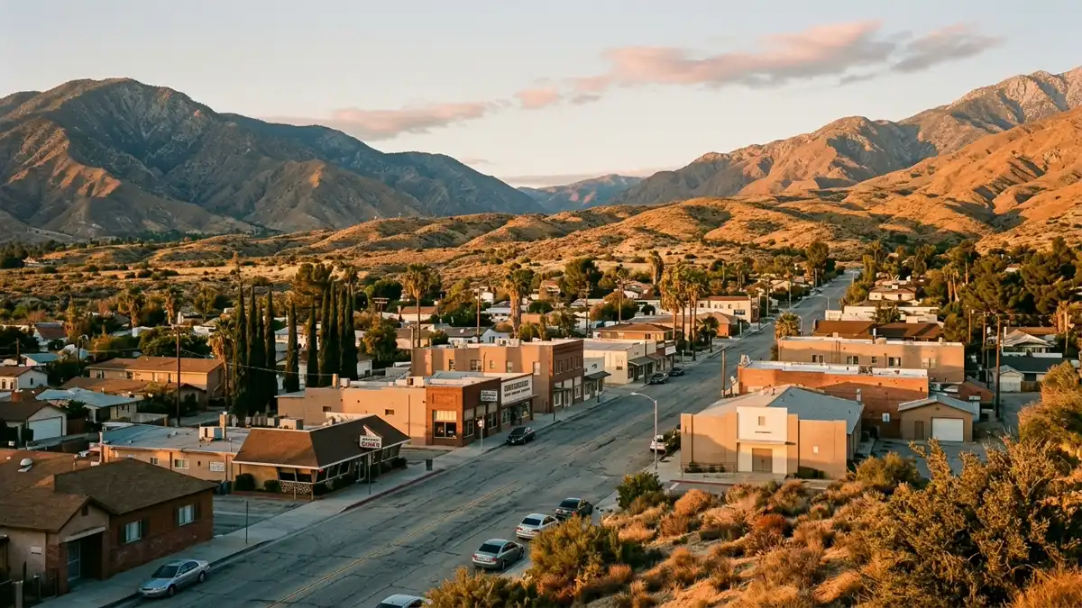 Public restroom locations mapped in Banning, California — 26 facilities across zip codes 92220