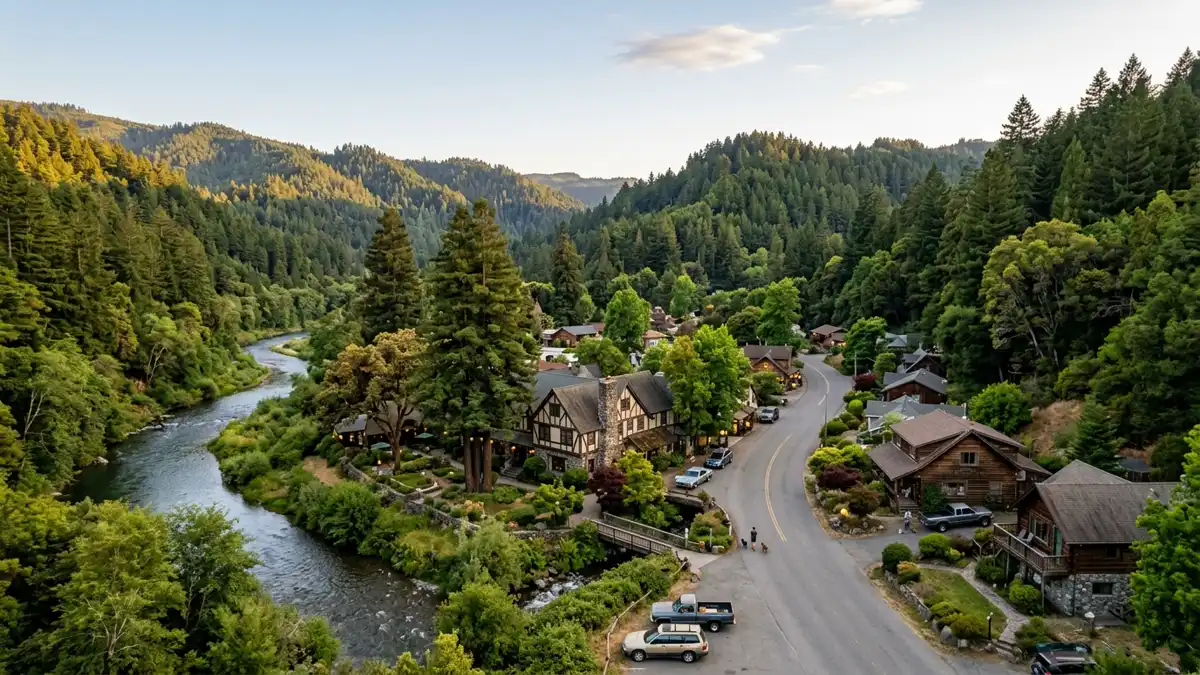 Public restroom locations mapped in Benbow, California — 2 facilities across zip codes 95542