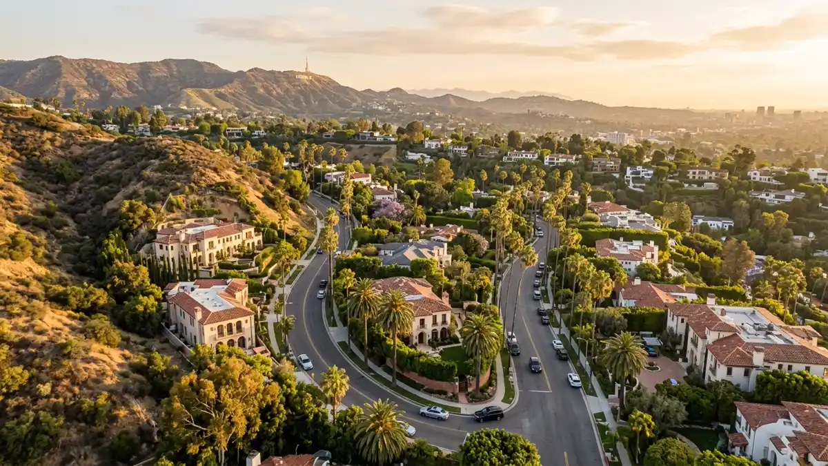 Public restroom locations mapped in Beverly Hills, California — 59 facilities across zip codes 90048, 90210, 90211