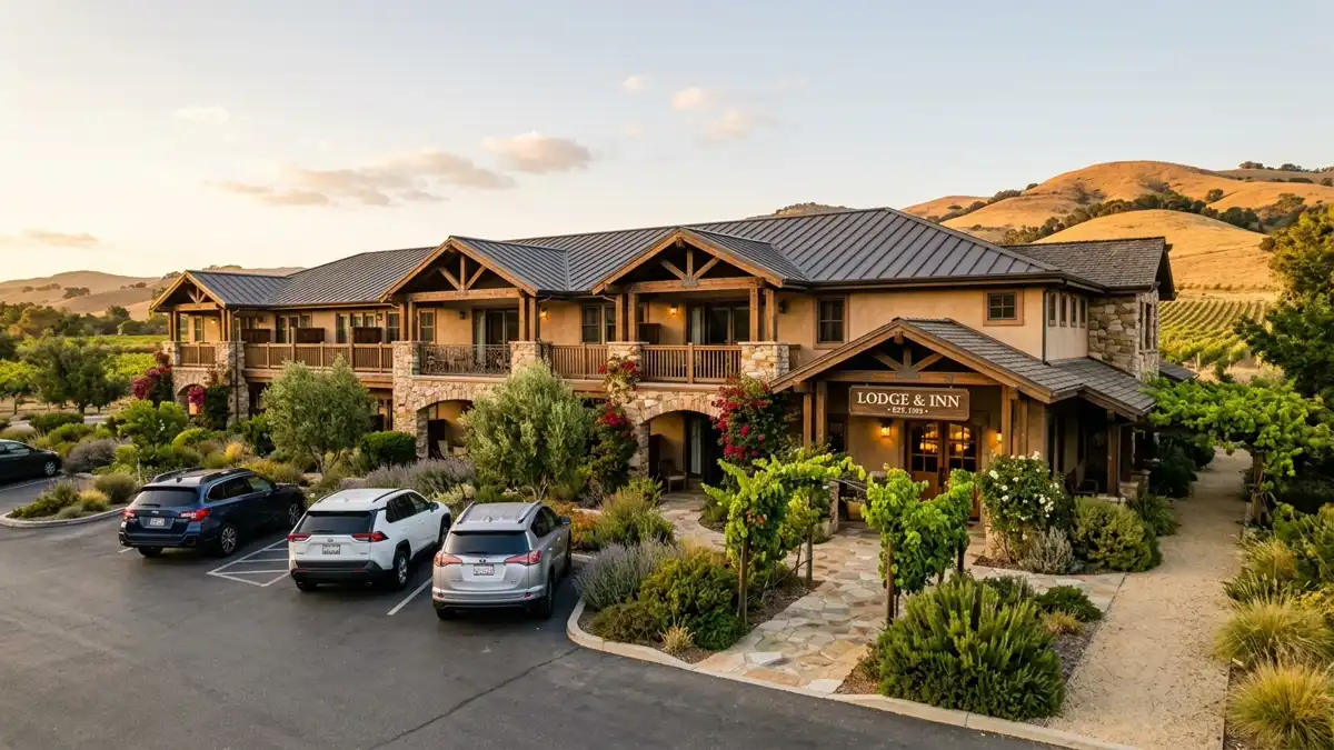 Hotels and accommodation options near mapped restrooms in Buellton, California
