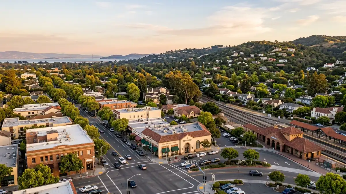 Public restroom locations mapped in Burlingame, California — 12 facilities across zip codes 94010, 94030, 94101