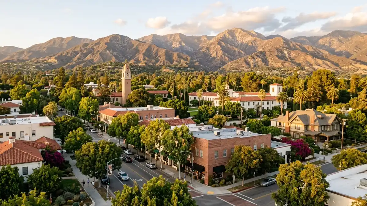 Public restroom locations mapped in Claremont, California — 72 facilities across zip codes 91711