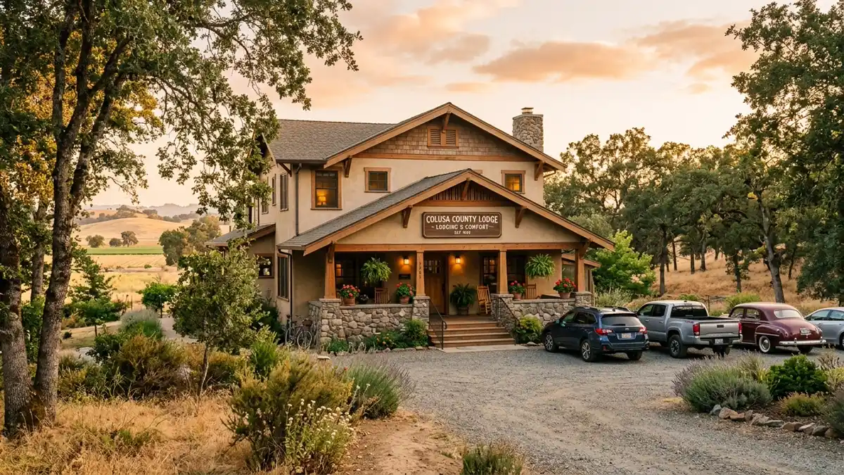 Hotels and accommodation options near mapped restrooms in Colusa County, California