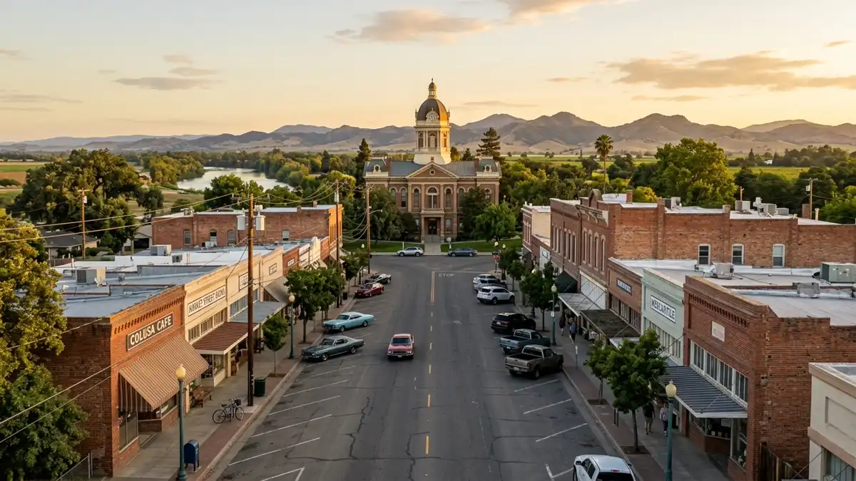 Public restroom locations mapped in Colusa, California — 12 facilities across zip codes 95932
