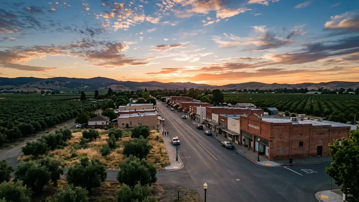 Public restroom locations mapped in Corning, California — 17 facilities across zip codes 96021