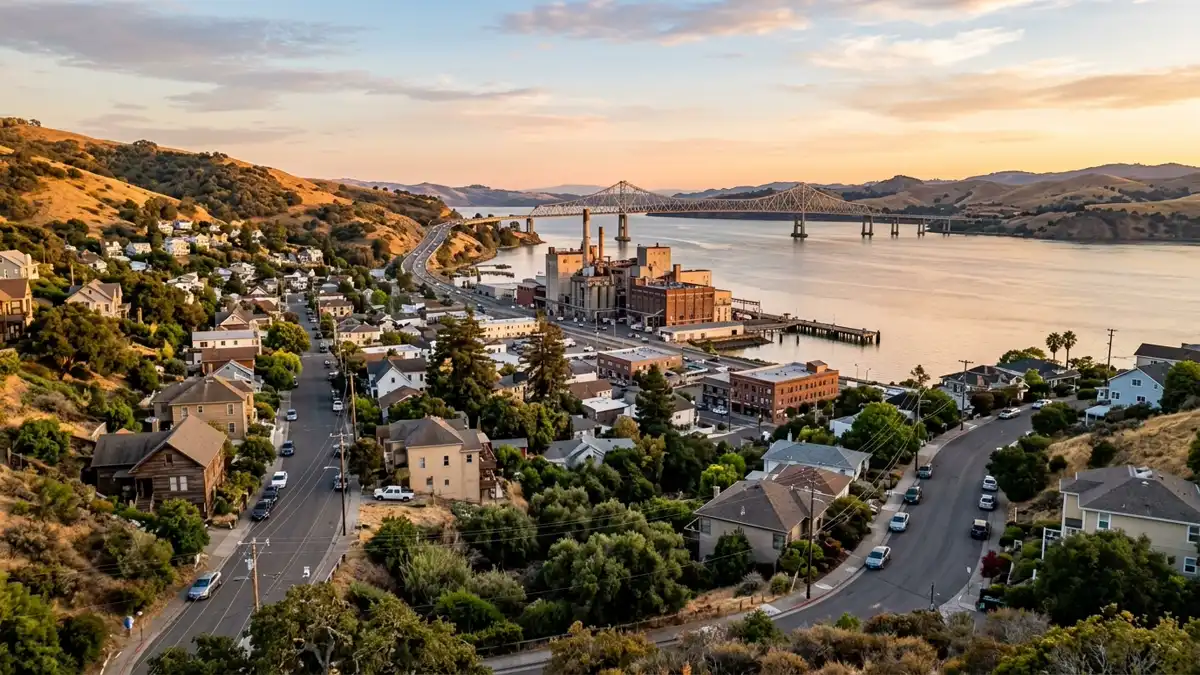 Public restroom locations mapped in Crockett, California — 2 facilities across zip codes 94525