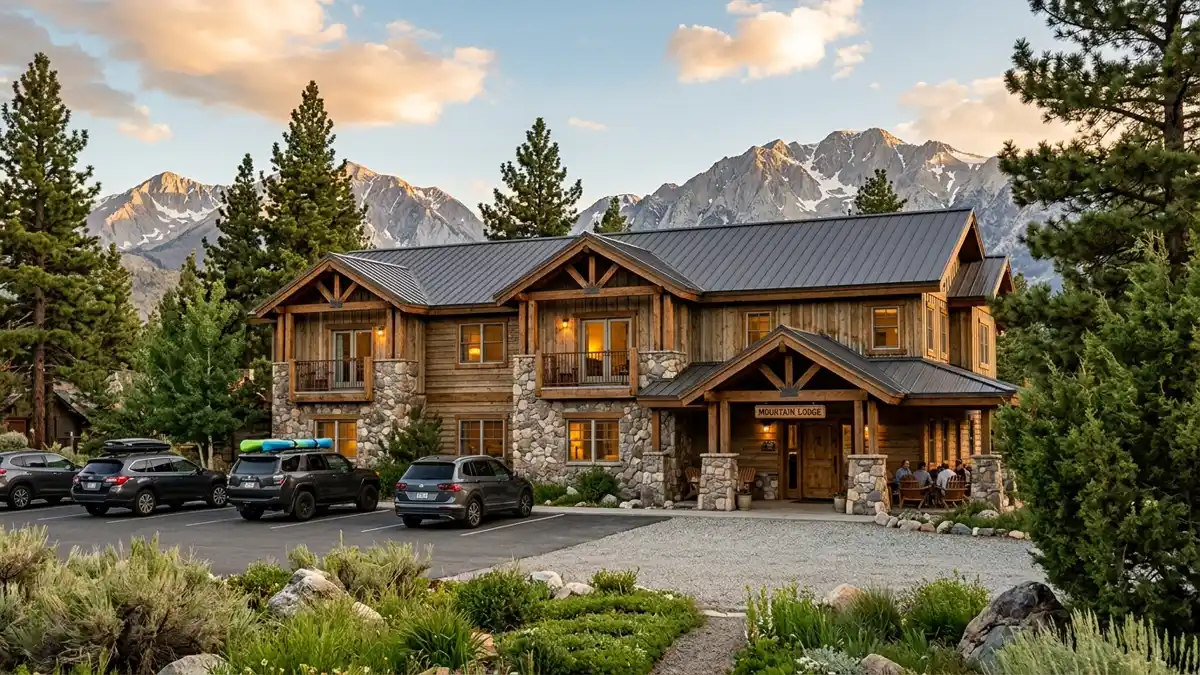 Hotels and accommodation options near mapped restrooms in Crowley Lake, California