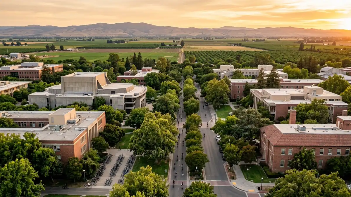Public restroom locations mapped in Davis, California — 64 facilities across zip codes 95616, 95617, 95618