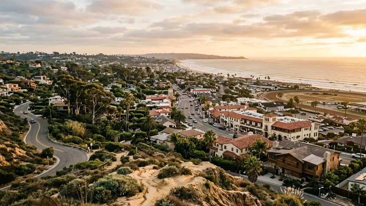Public restroom locations mapped in Del Mar, California — 7 facilities across zip codes 92014