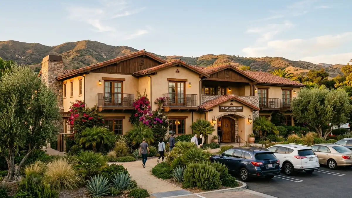Hotels and accommodation options near mapped restrooms in Duarte, California