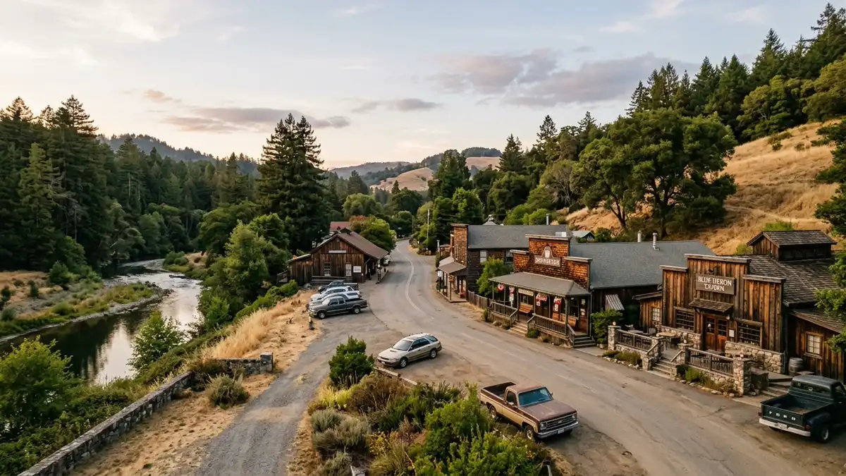 Public restroom locations mapped in Duncans Mills, California — 17 facilities across zip codes 95430