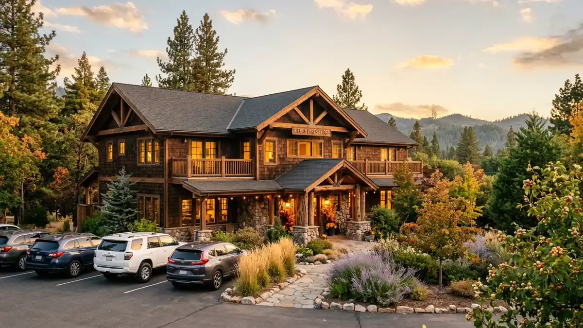 Hotels and accommodation options near mapped restrooms in El Dorado County, California