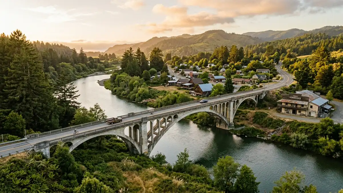 Public restroom locations mapped in Fernbridge, California — 1 facilities across zip codes 95551