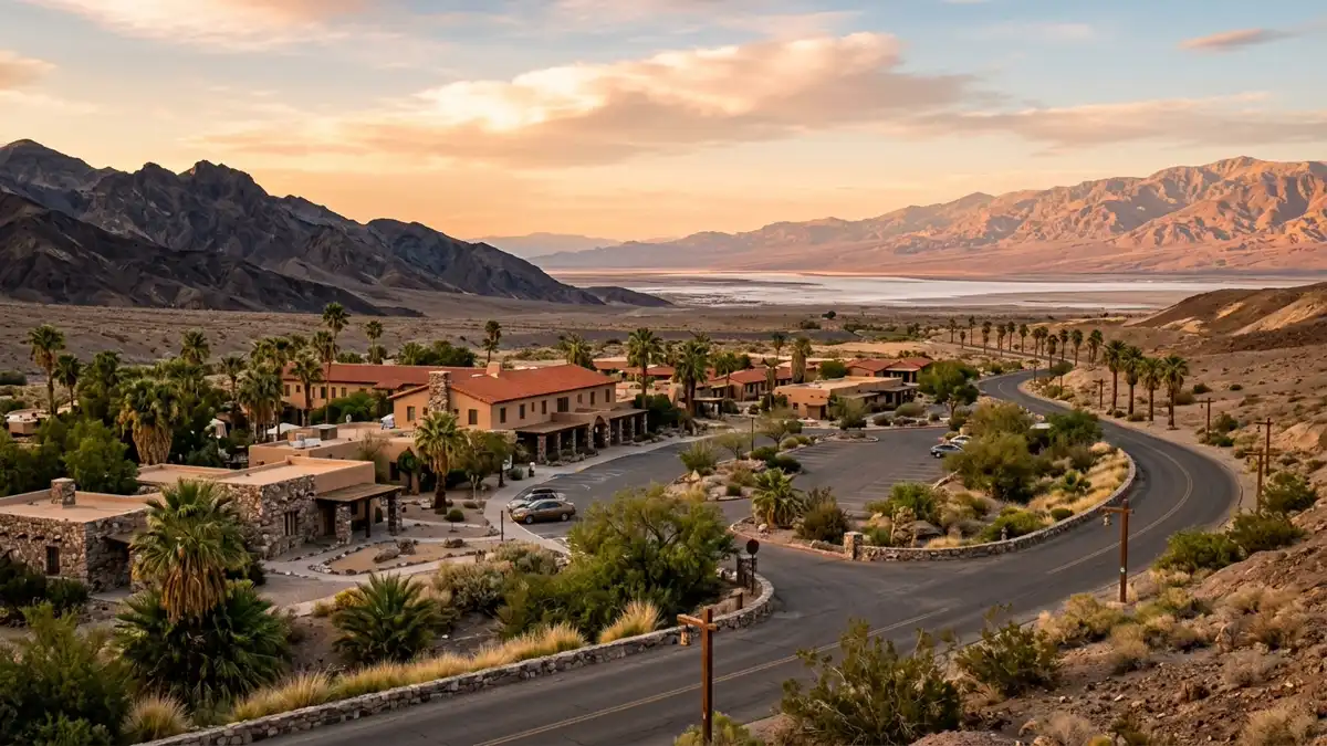 Public restroom locations mapped in Furnace Creek, California — 33 facilities across zip codes 92328