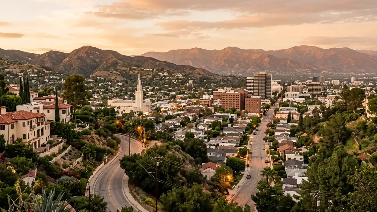 Public restroom locations mapped in Glendale, California — 198 facilities across zip codes 90041, 91020, 91201
