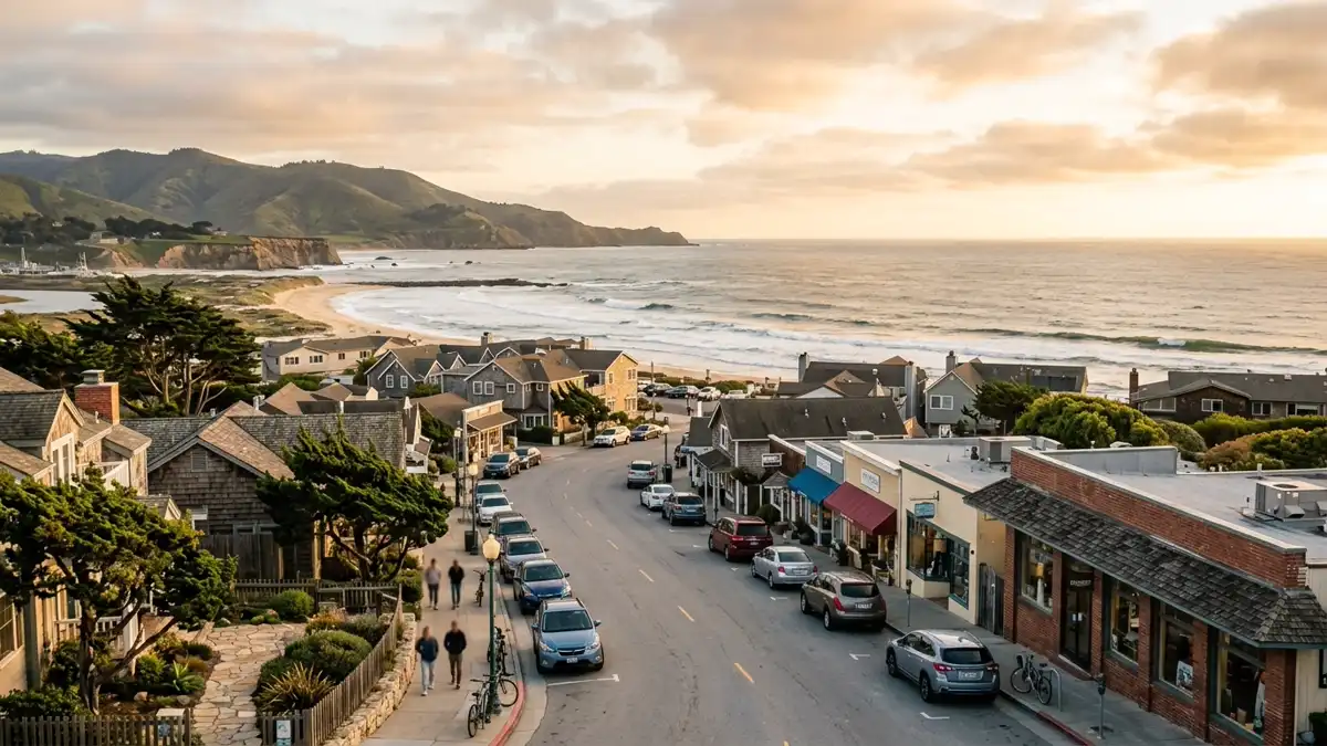 Public restroom locations mapped in Half Moon Bay, California — 40 facilities across zip codes 94018, 94019
