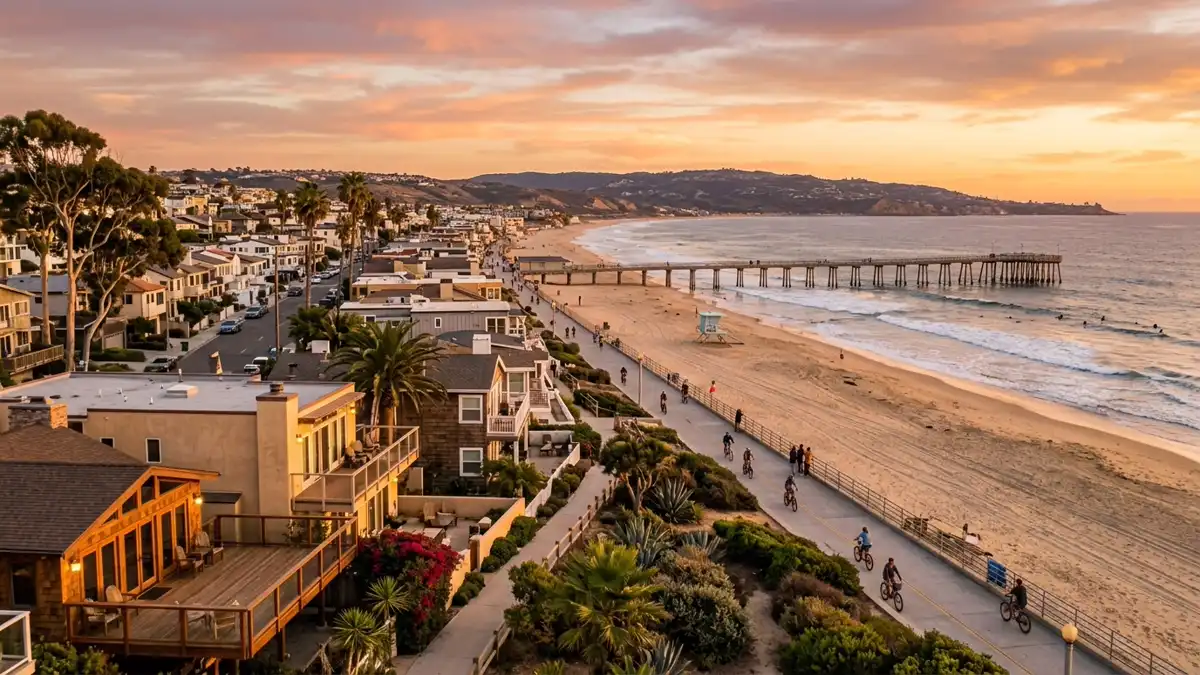 Public restroom locations mapped in Hermosa Beach, California — 65 facilities across zip codes 90254, 90278
