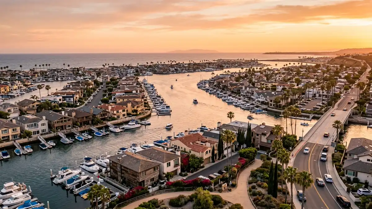 Public restroom locations mapped in Huntington Harbor, California — 4 facilities across zip codes 90742