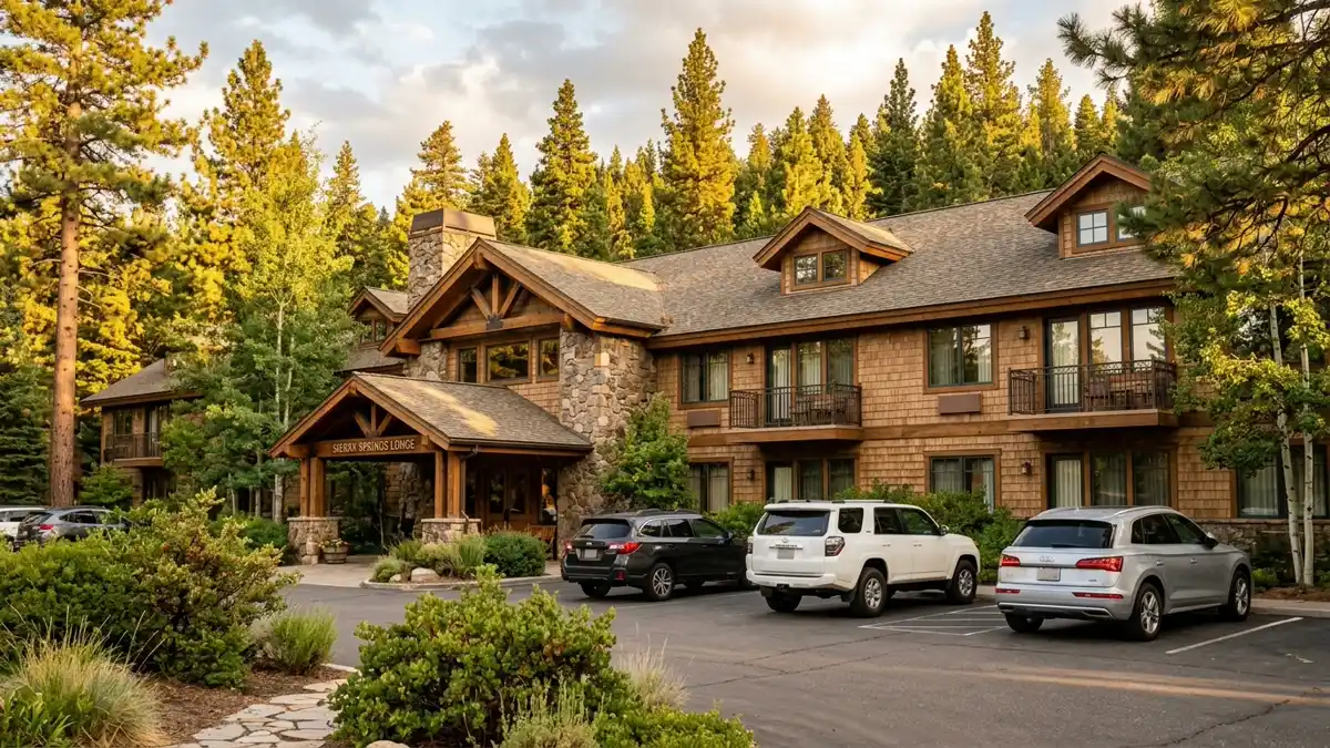 Hotels and accommodation options near mapped restrooms in Incline, California