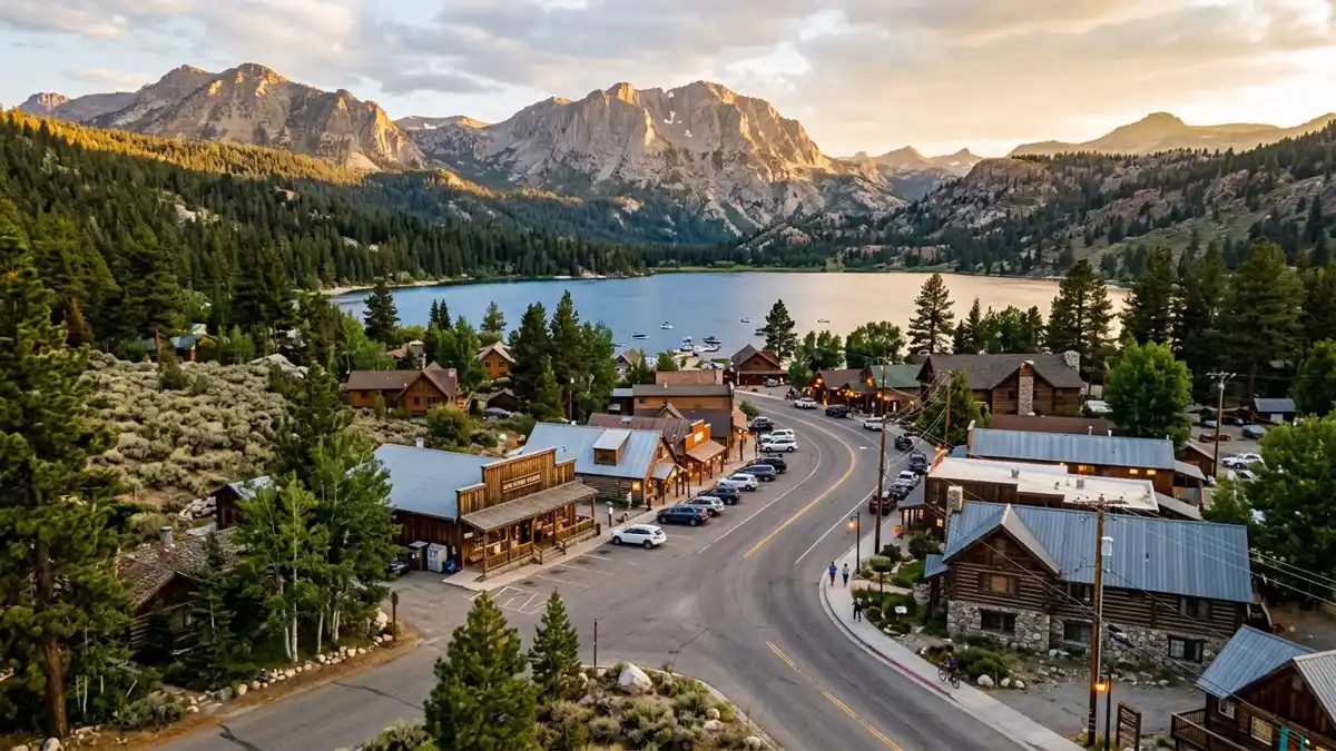 Public restroom locations mapped in June Lake, California — 41 facilities across zip codes 93529