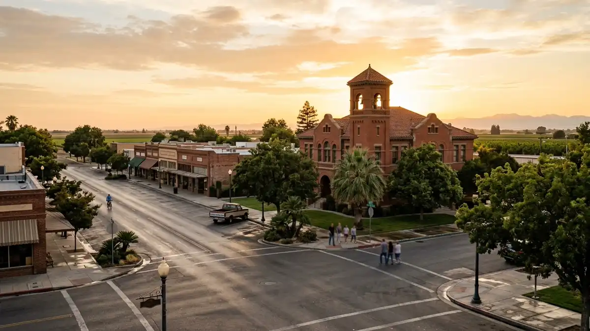 Public restroom locations mapped in Kings County, California — 5 facilities across zip codes 93239