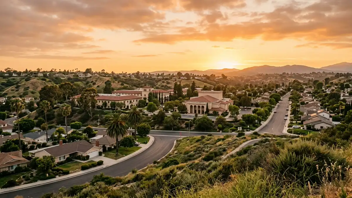 Public restroom locations mapped in La Mirada, California — 19 facilities across zip codes 90638