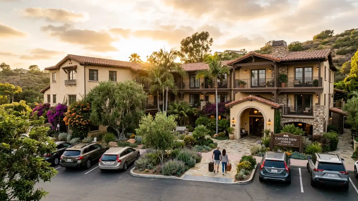 Hotels and accommodation options near mapped restrooms in Laguna Niguel, California