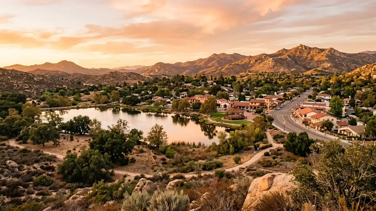 Public restroom locations mapped in Lakeside, California — 49 facilities across zip codes 92040