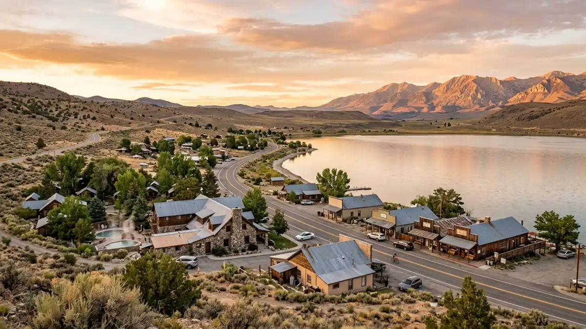 Public restroom locations mapped in Lakeview Hot Springs, California — 1 facilities across the city