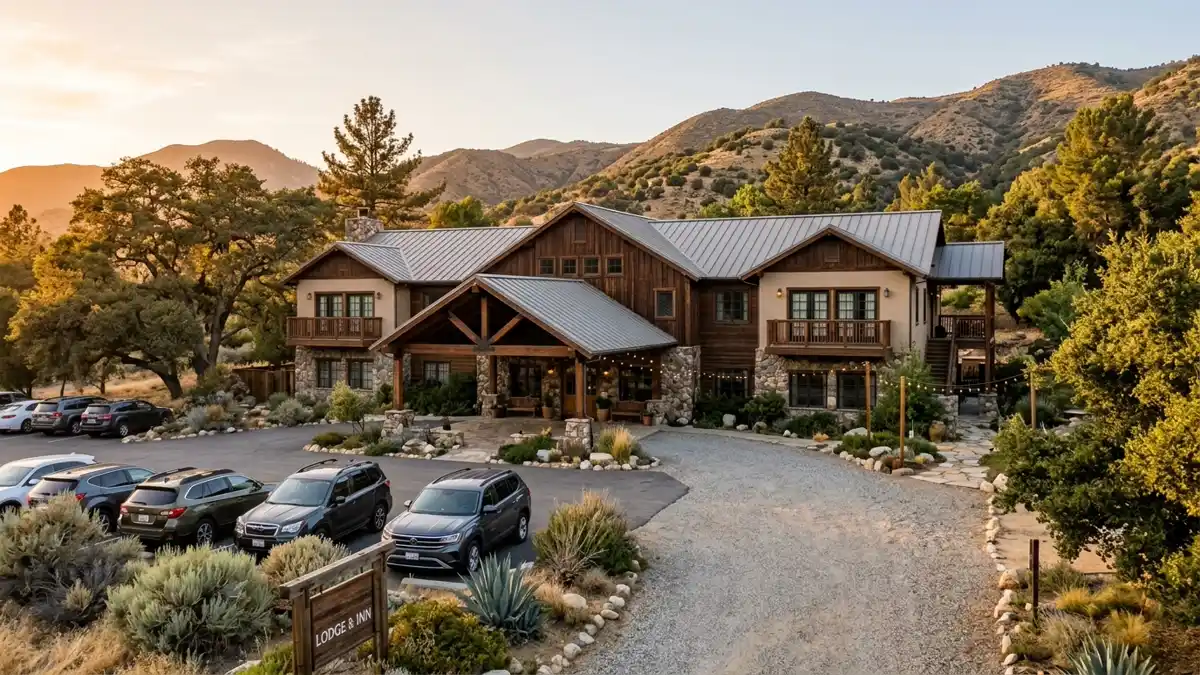 Hotels and accommodation options near mapped restrooms in Lebec, California