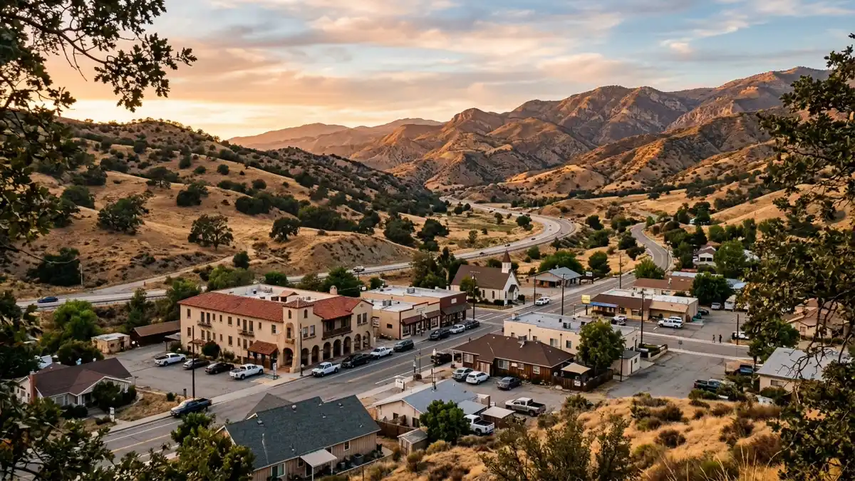 Public restroom locations mapped in Lebec, California — 16 facilities across zip codes 92343, 93243