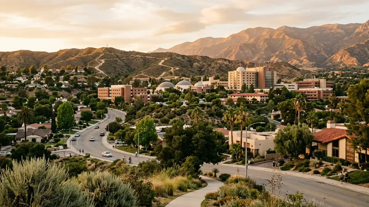 Public restroom locations mapped in Loma Linda, California — 9 facilities across zip codes 92318, 92357