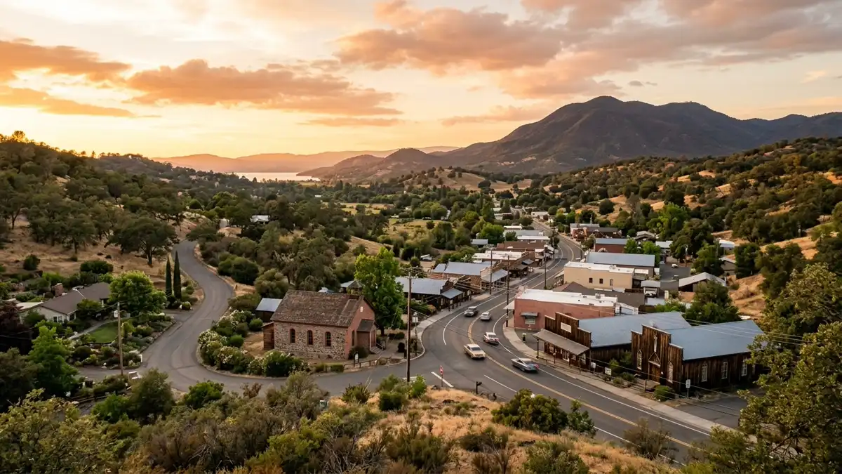 Public restroom locations mapped in Lower Lake, California — 23 facilities across zip codes 95457