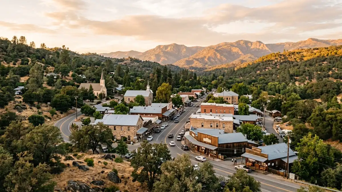 Public restroom locations mapped in Mariposa County, California — 140 facilities across zip codes 95384, 95389
