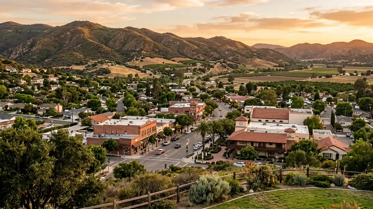 Public restroom locations mapped in Moorpark, California — 4 facilities across zip codes 93021