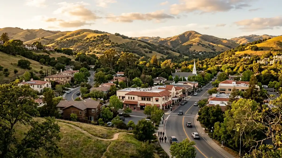 Public restroom locations mapped in Moraga, California — 20 facilities across zip codes 94516, 94556, 94575