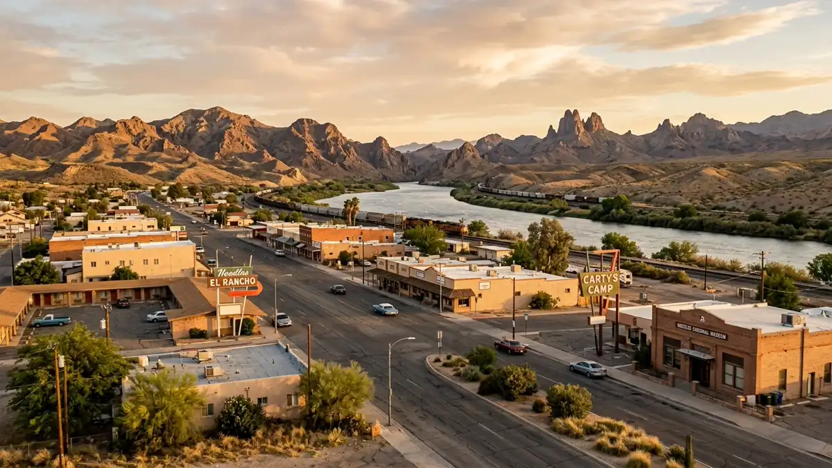 Public restroom locations mapped in Needles, California — 5 facilities across zip codes 86440