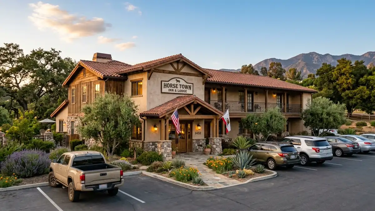 Hotels and accommodation options near mapped restrooms in Norco, California