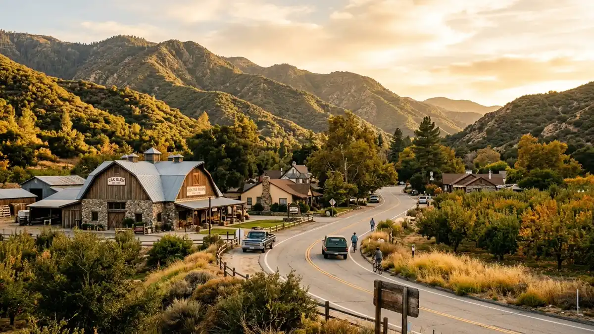 Public restroom locations mapped in Oak Glen, California — 2 facilities across zip codes 92339