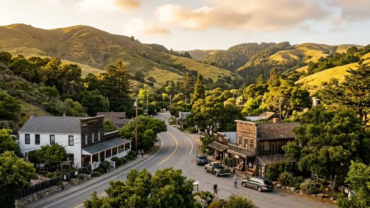 Public restroom locations mapped in Olema, California — 12 facilities across zip codes 94950