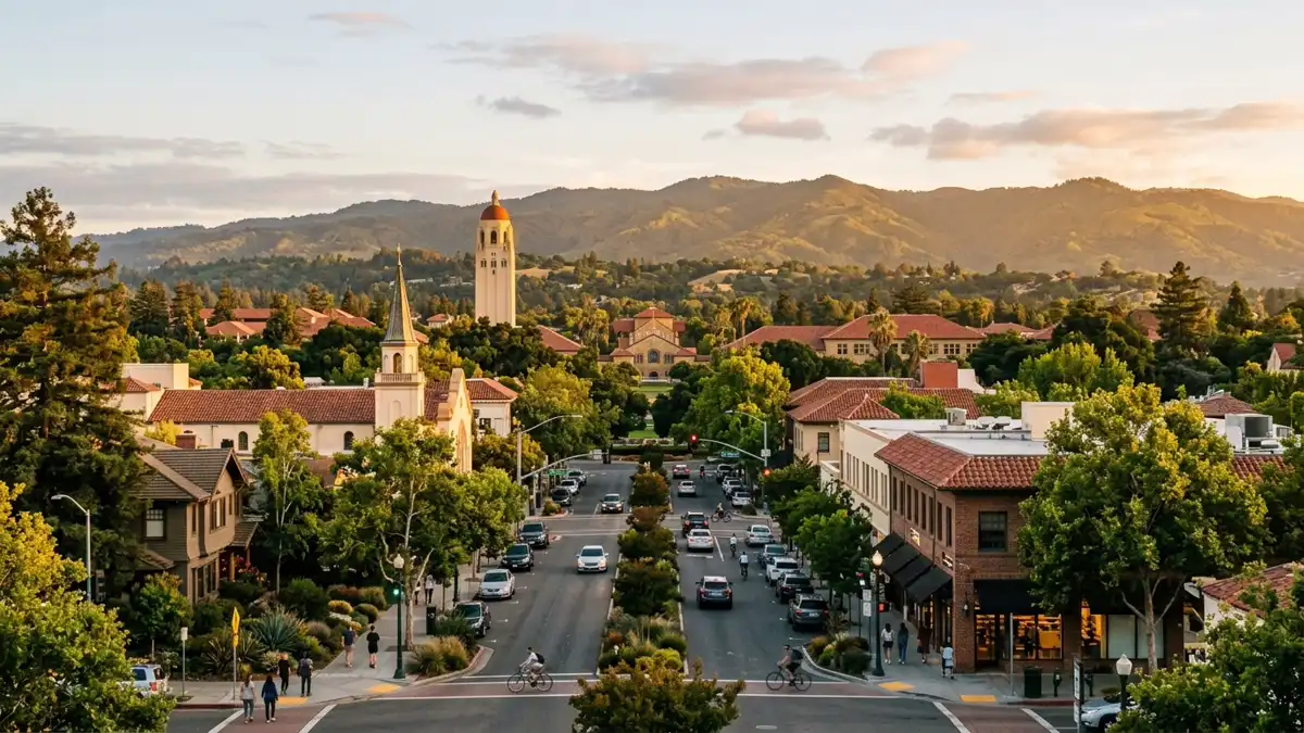 Public restroom locations mapped in Palo Alto, California — 96 facilities across zip codes 94028, 94036, 94301