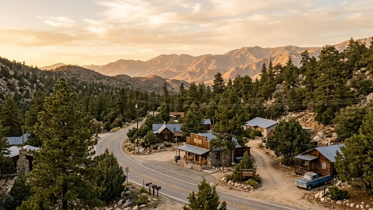 Public restroom locations mapped in Pinyon Pines, California — 4 facilities across zip codes 92561