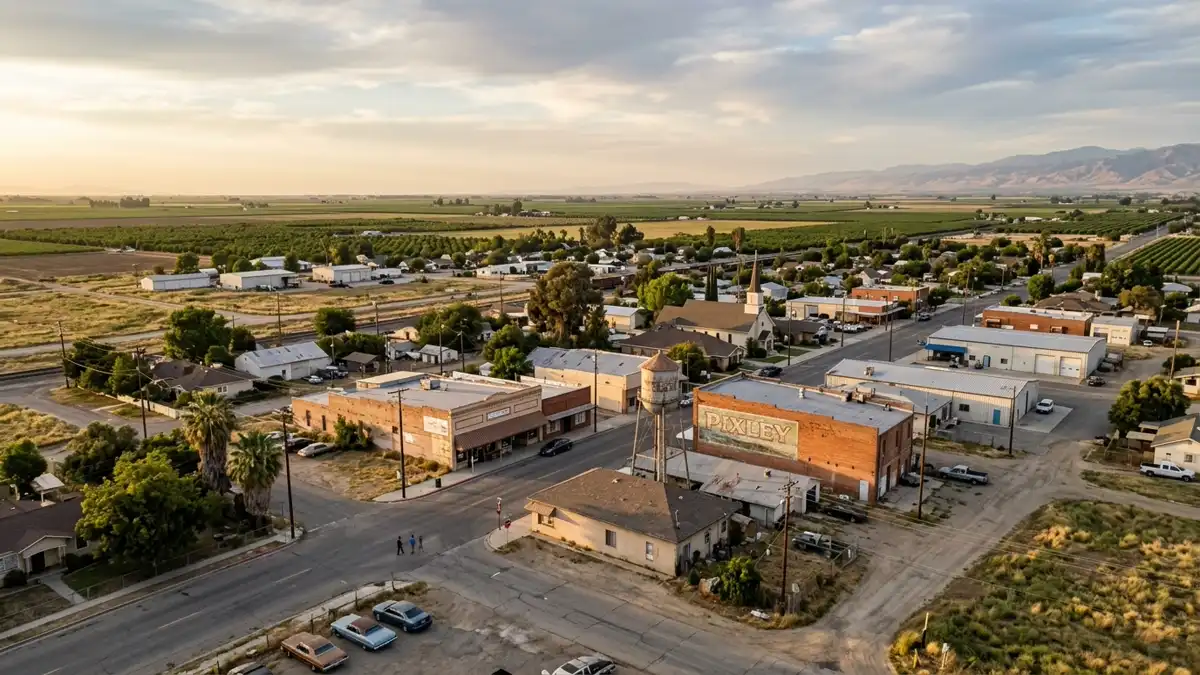 Public restroom locations mapped in Pixley, California — 4 facilities across zip codes 93256
