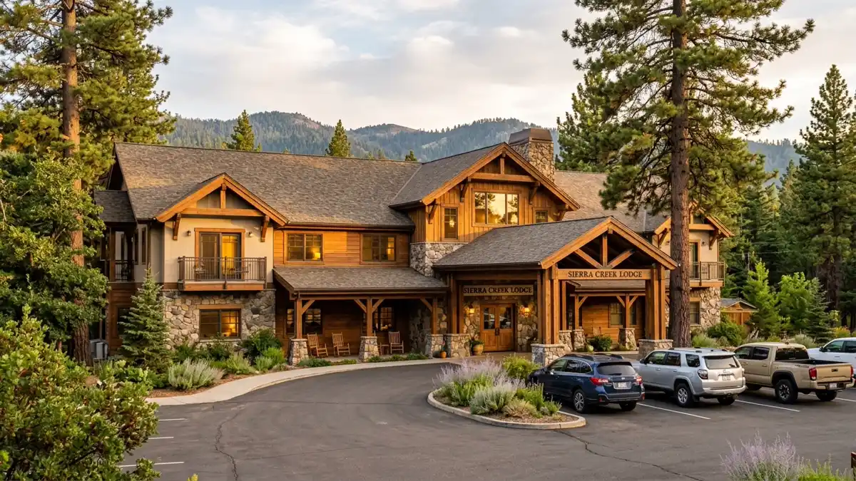 Hotels and accommodation options near mapped restrooms in Placer County, California