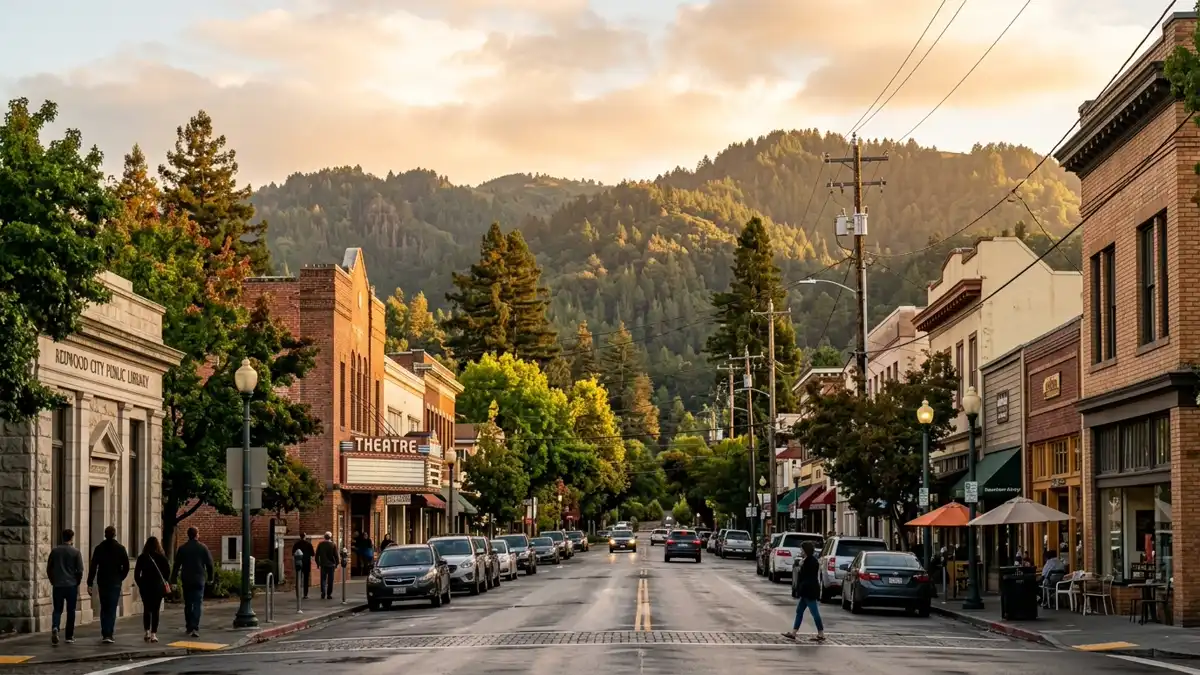 Public restroom locations mapped in Redwood Park, California — 9 facilities across the city
