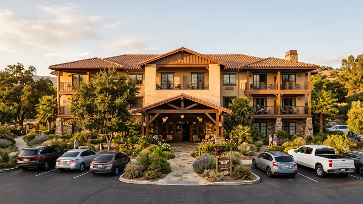 Hotels and accommodation options near mapped restrooms in Riverside County, California